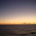 Sunset on Buxstar, somewhere between Jakarta and Fremantle (Perth).